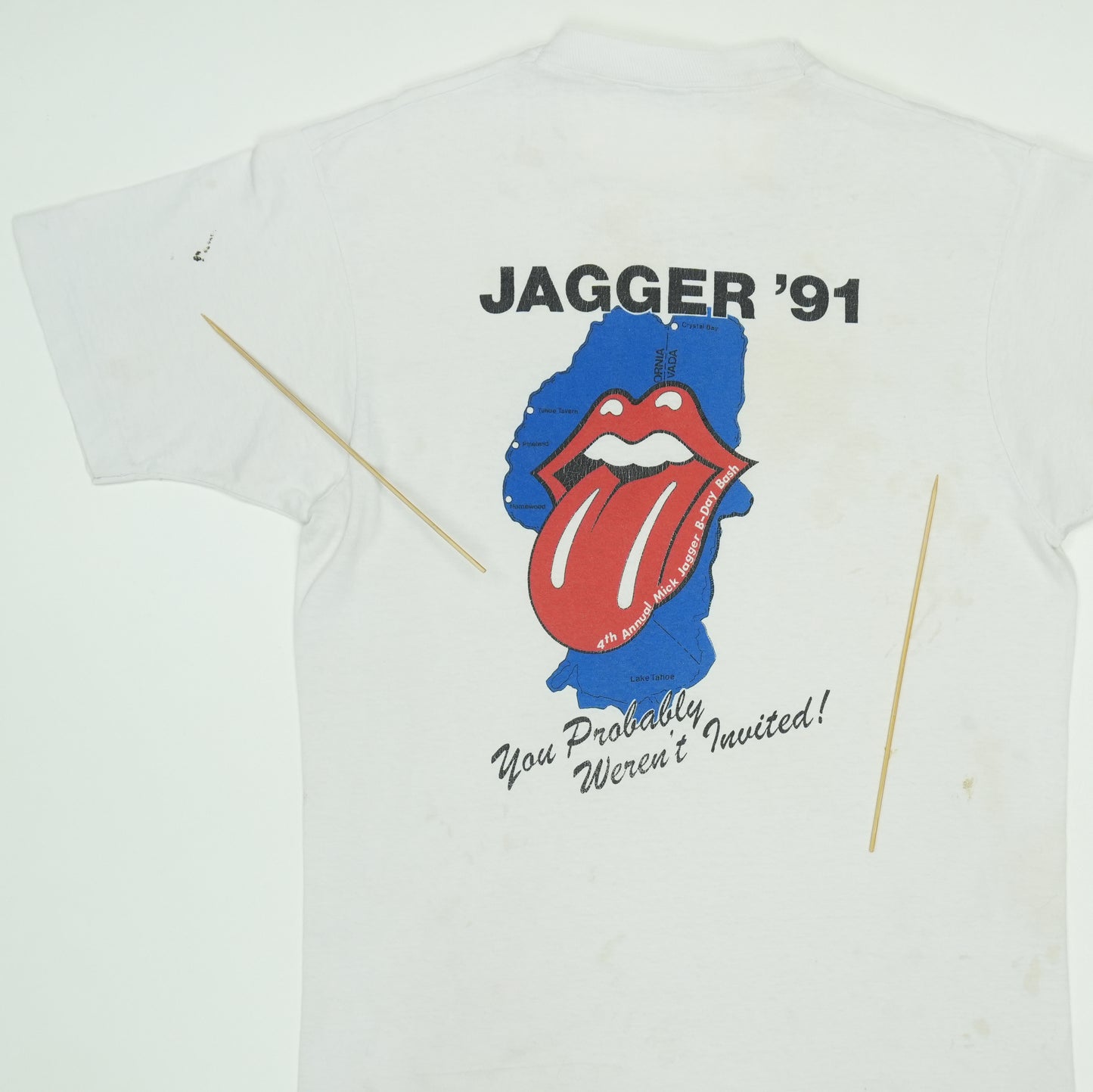 1991 Mick Jagger Birthday Bash Shirt