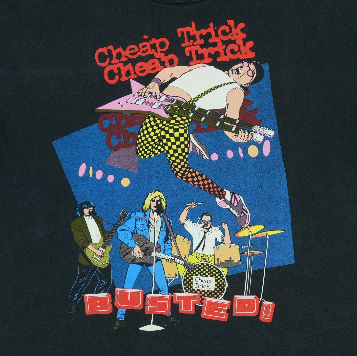 1991 Cheap Trick Busted Tour Shirt