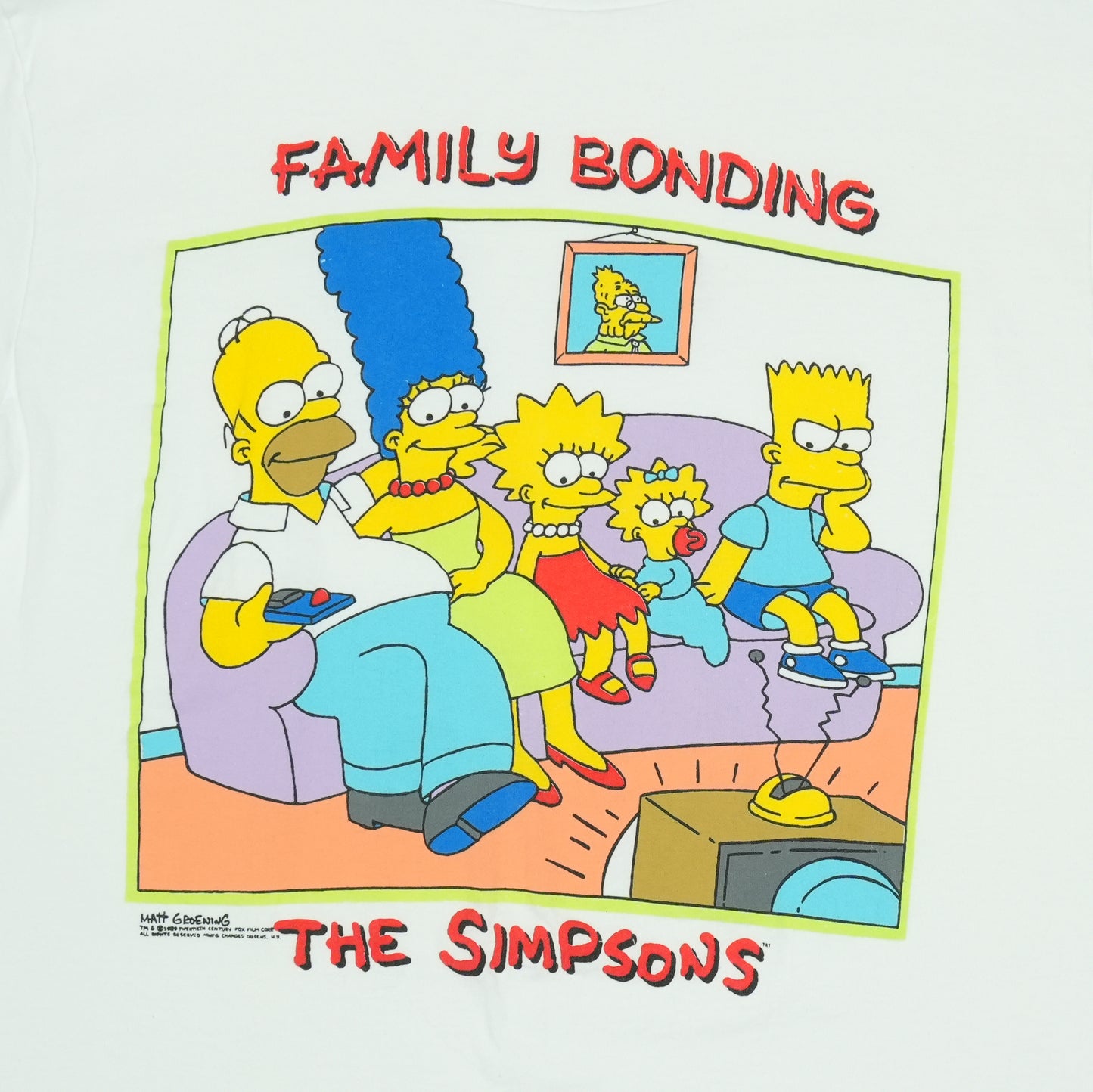 1989 The Simpsons Family Bonding Shirt