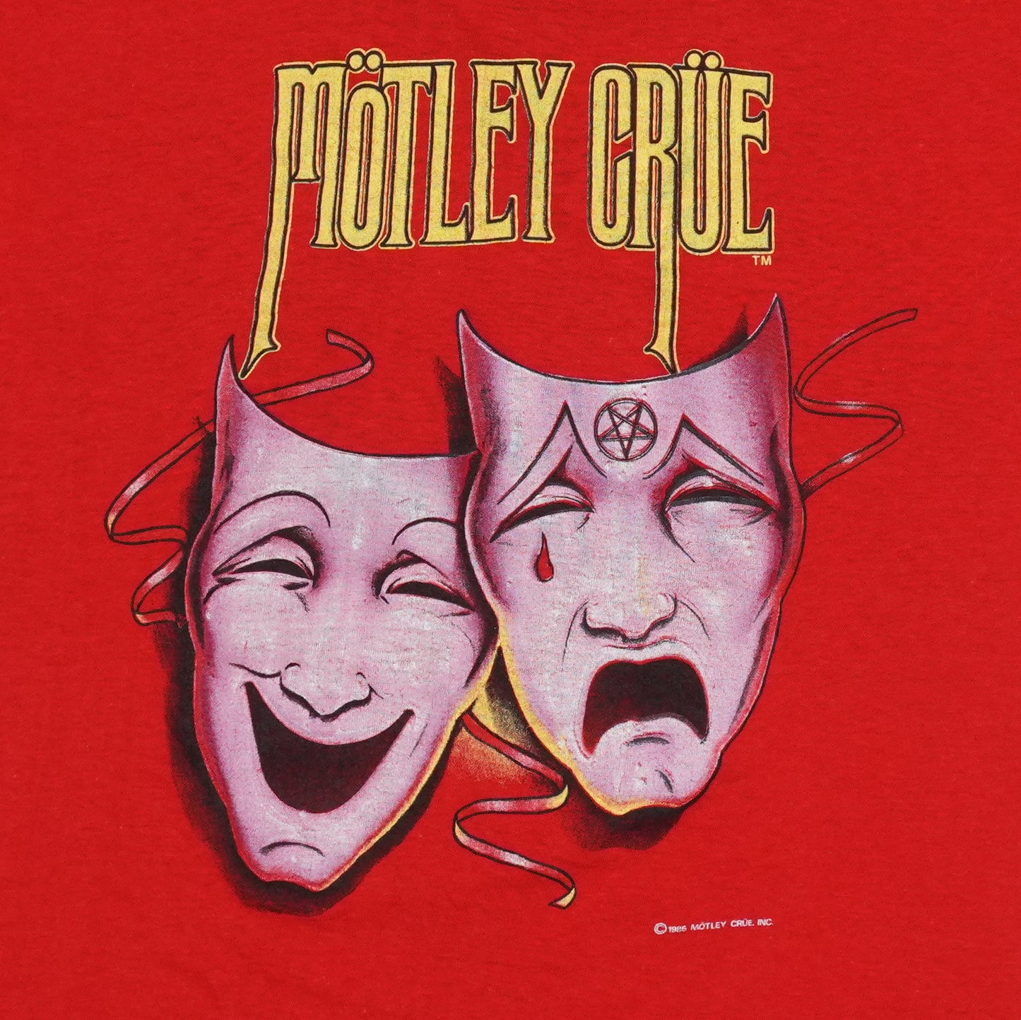 1985 Motley Crue Theatre Of Pain World Tour Shirt