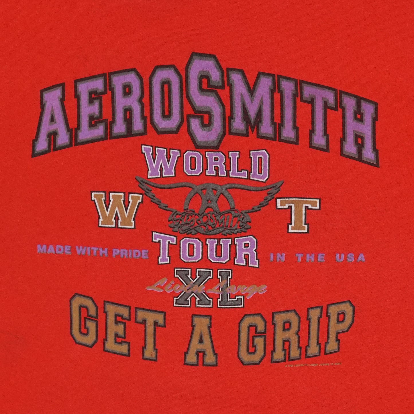 1993 Aerosmith Get A Grip World Tour Shirt