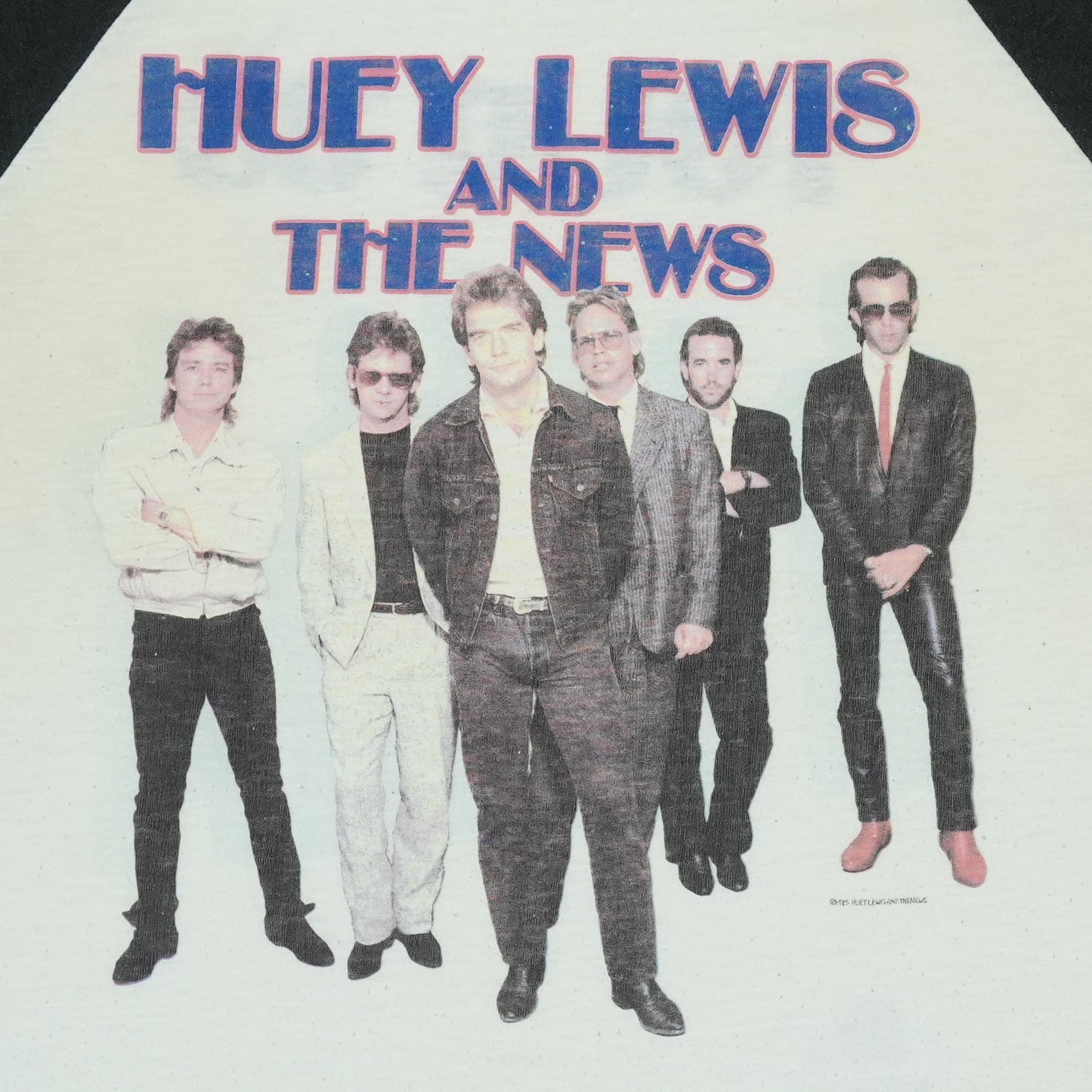 1985 Huey Lewis and The News Tour Jersey Shirt