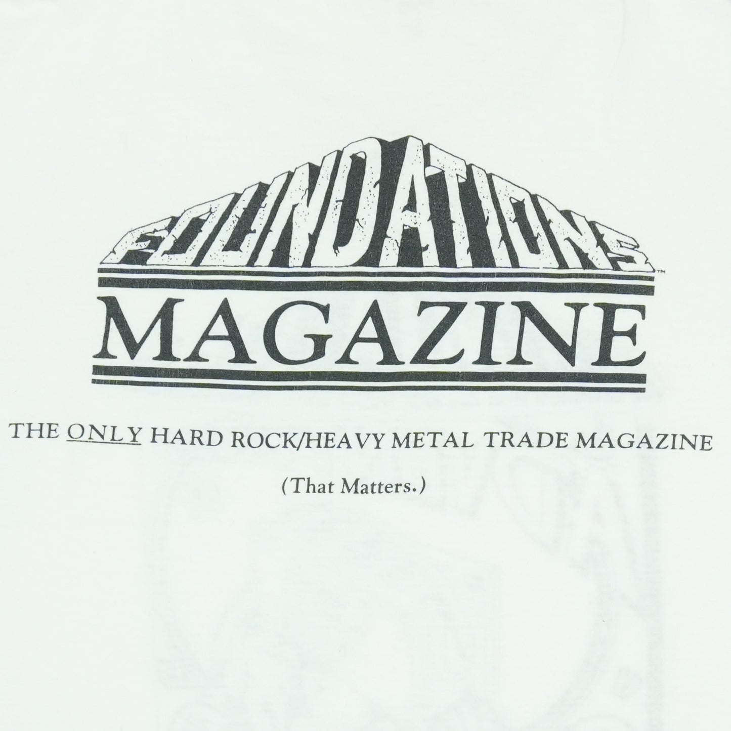 1990 Foundations Heavy Metal Magazine Shirt