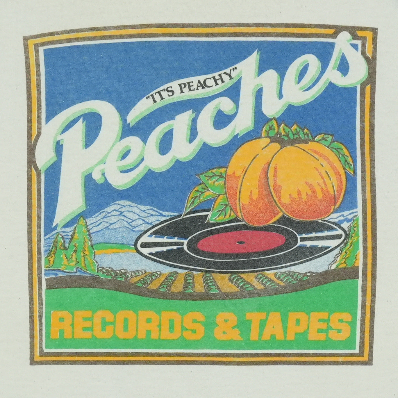 1970s Peaches Records & Tapes Jersey Shirt