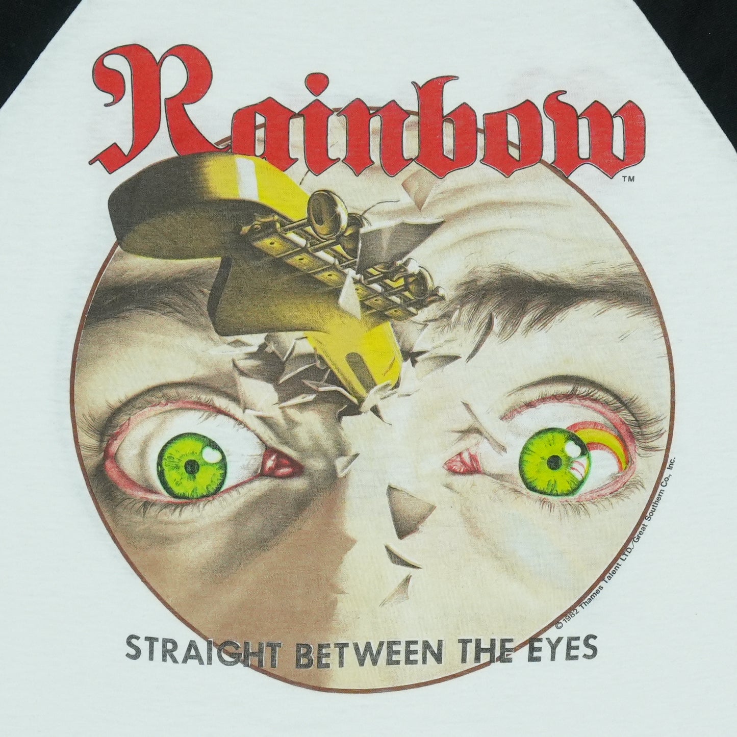 1982 Rainbow Straight Between The Eyes Tour Jersey Shirt