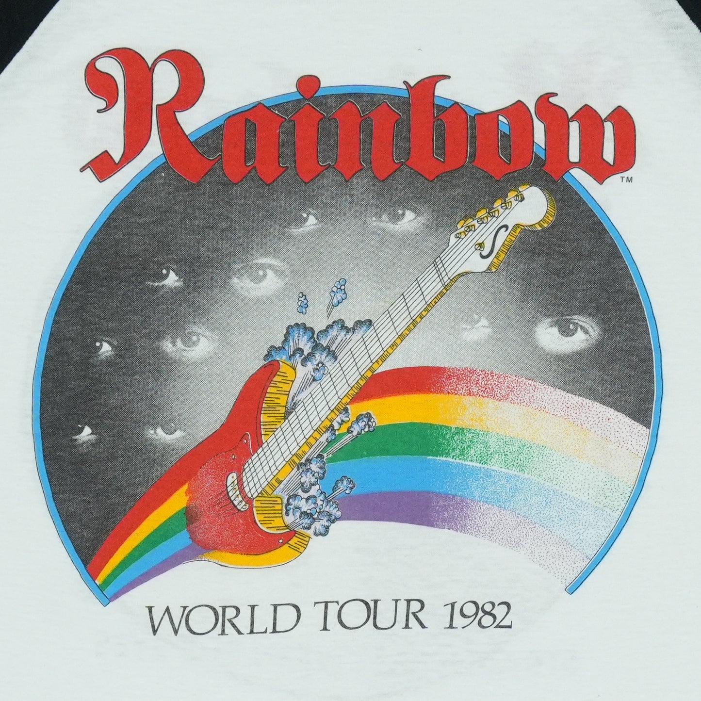1982 Rainbow Straight Between The Eyes Tour Jersey Shirt