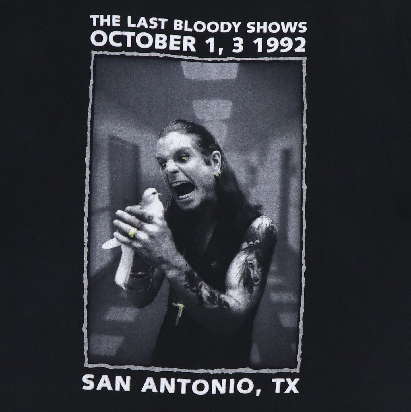 1992 Ozzy Osbourne San Antonio Concert Shirt