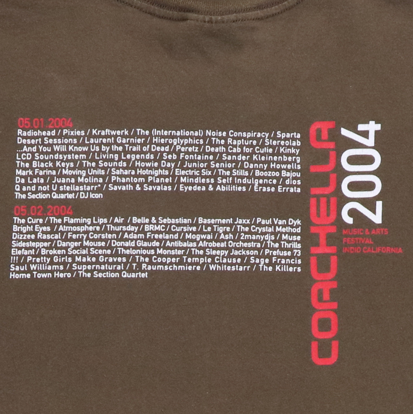 2004 Coachella Festival Concert Shirt