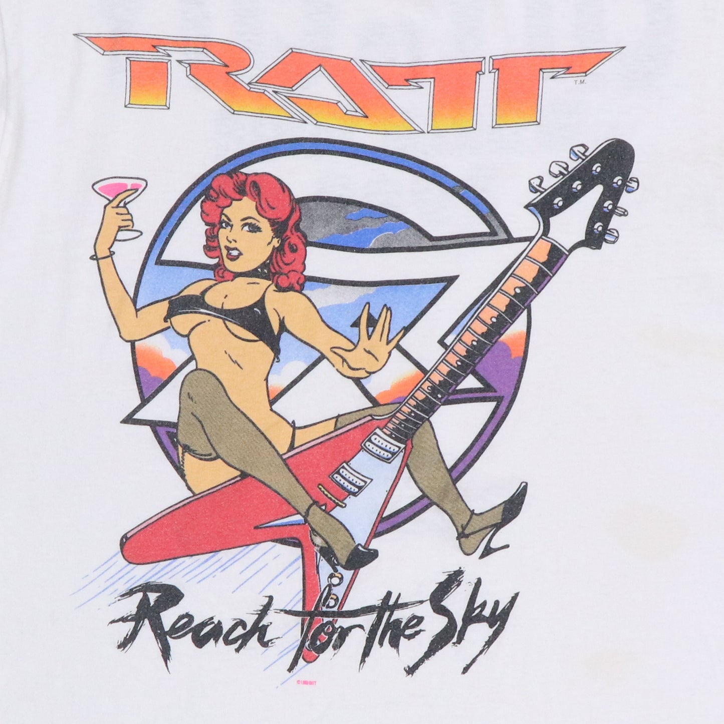 1989 Ratt Reach For The Sky Tour Shirt