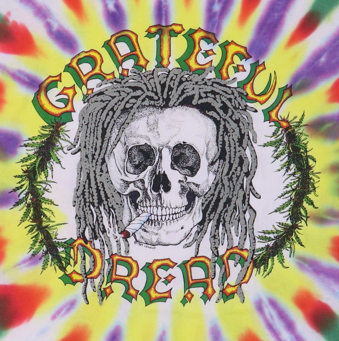 1989 Grateful Dread Tie Dye Shirt