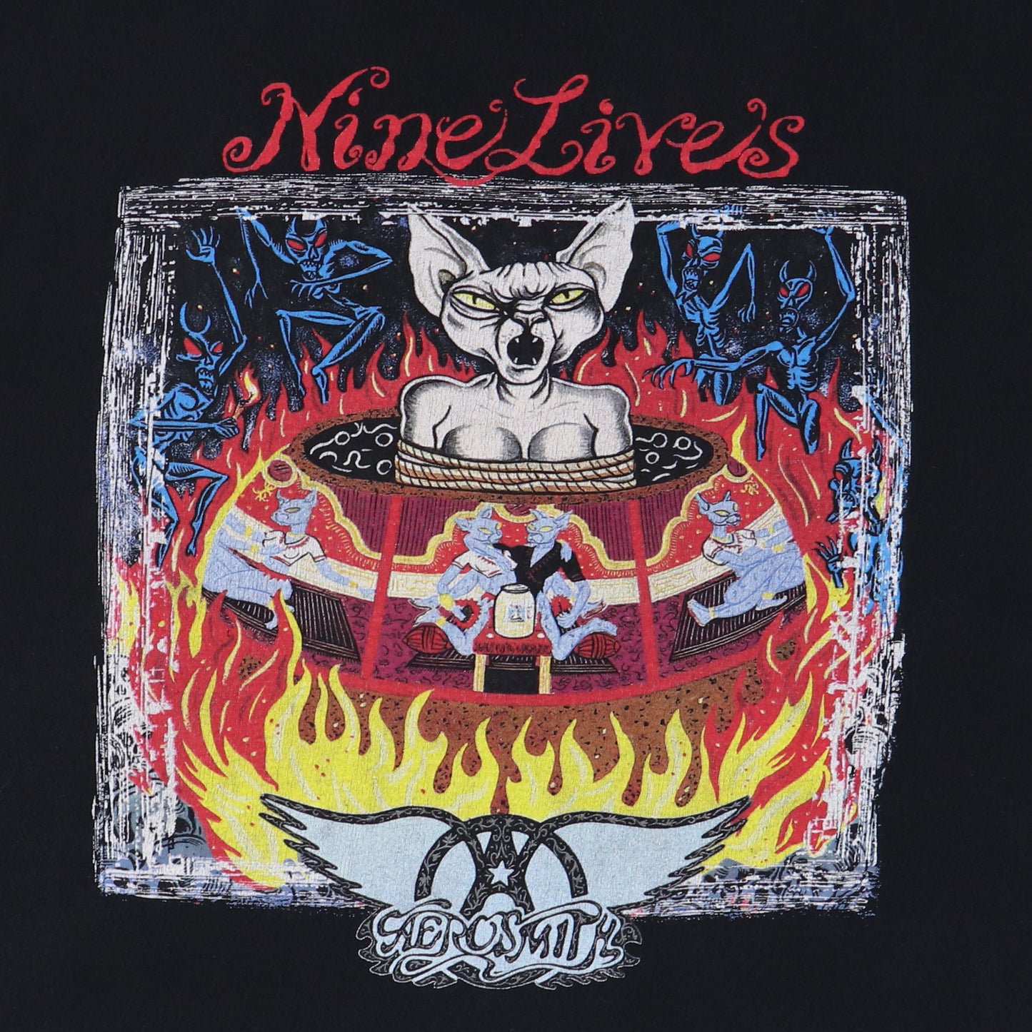 1997 Aerosmith Nine Lives Tour Shirt