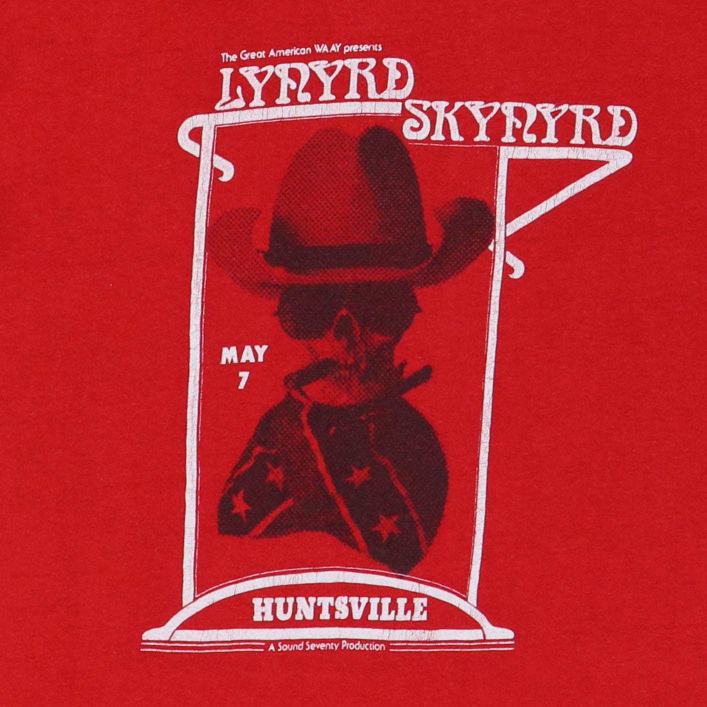1976 Lynyrd Skynyrd Sound Seventy Productions Concert Shirt
