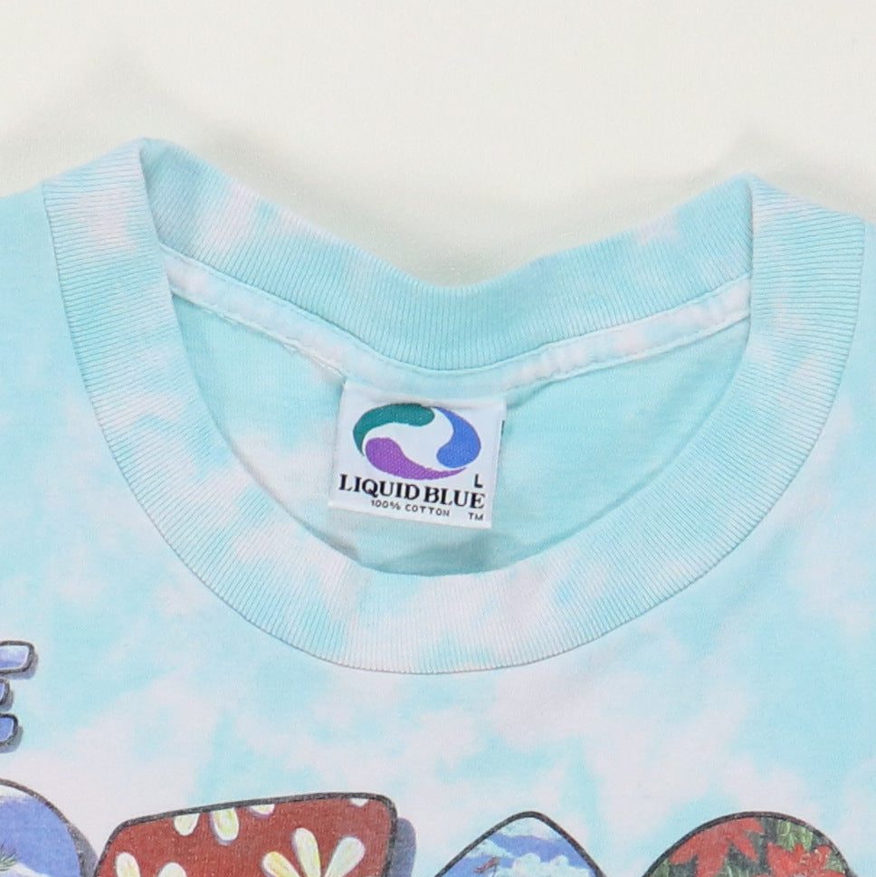 1991 Beach Boys Liquid Blue Tie Dye Shirt
