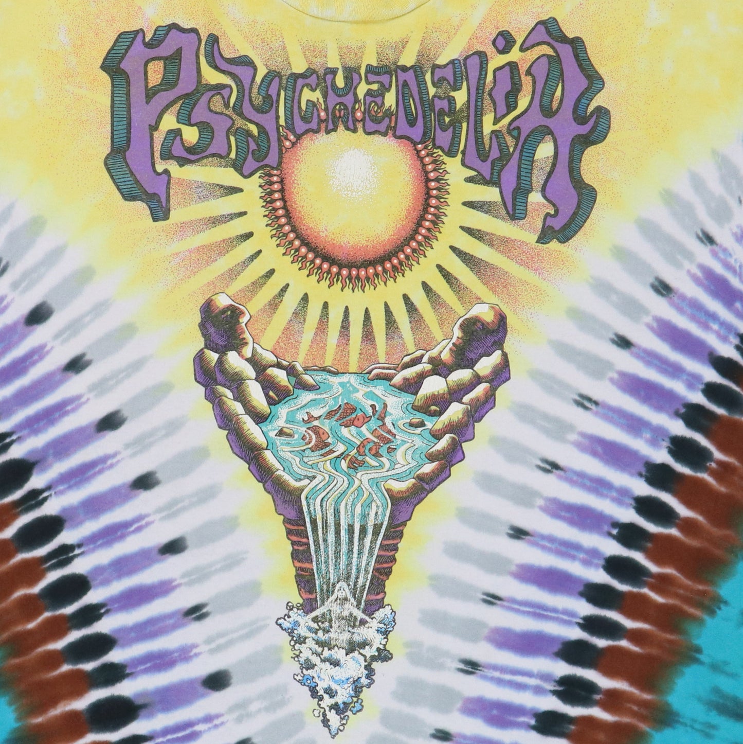 1991 Psychedelia Liquid Blue Tie Dye Shirt