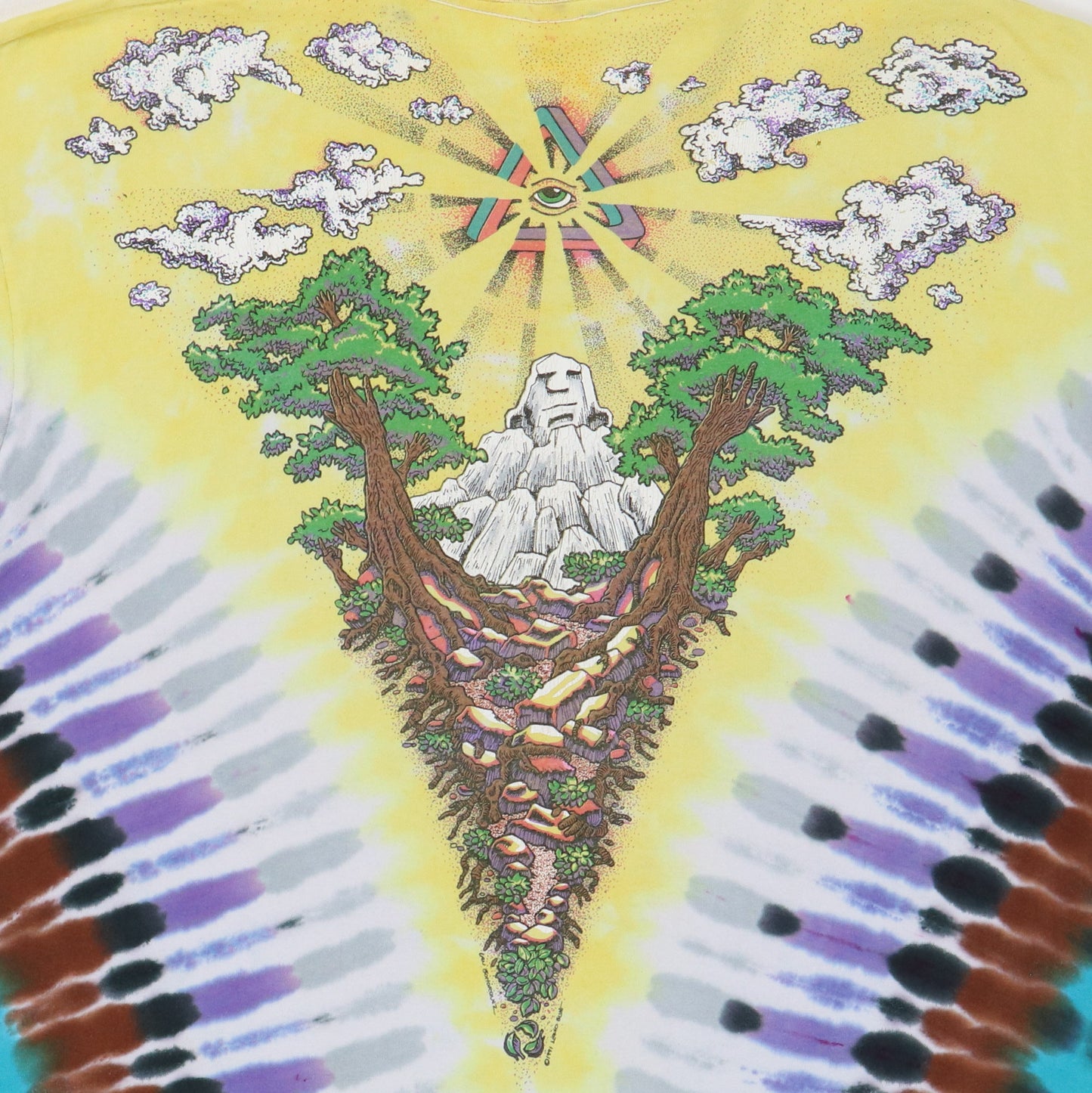 1991 Psychedelia Liquid Blue Tie Dye Shirt