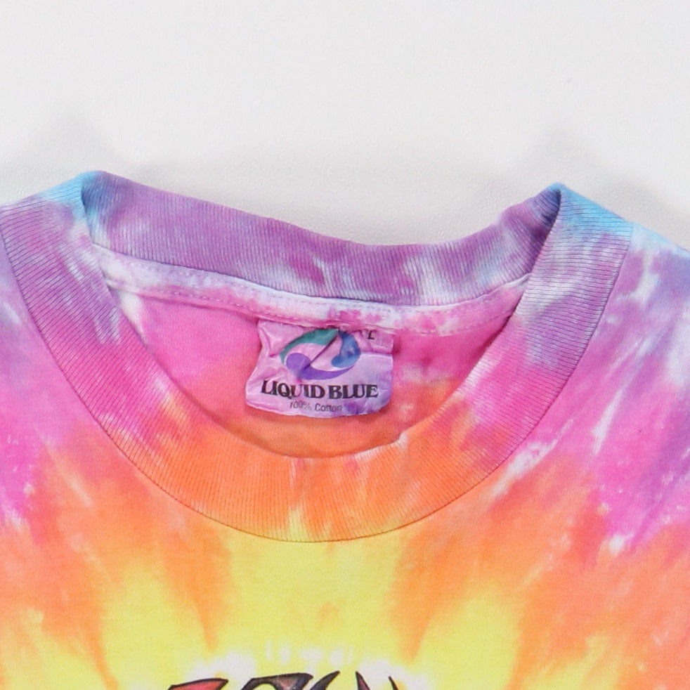 1990s Grateful Dead Ice Cream Liquid Blue Tie Dye Shirt