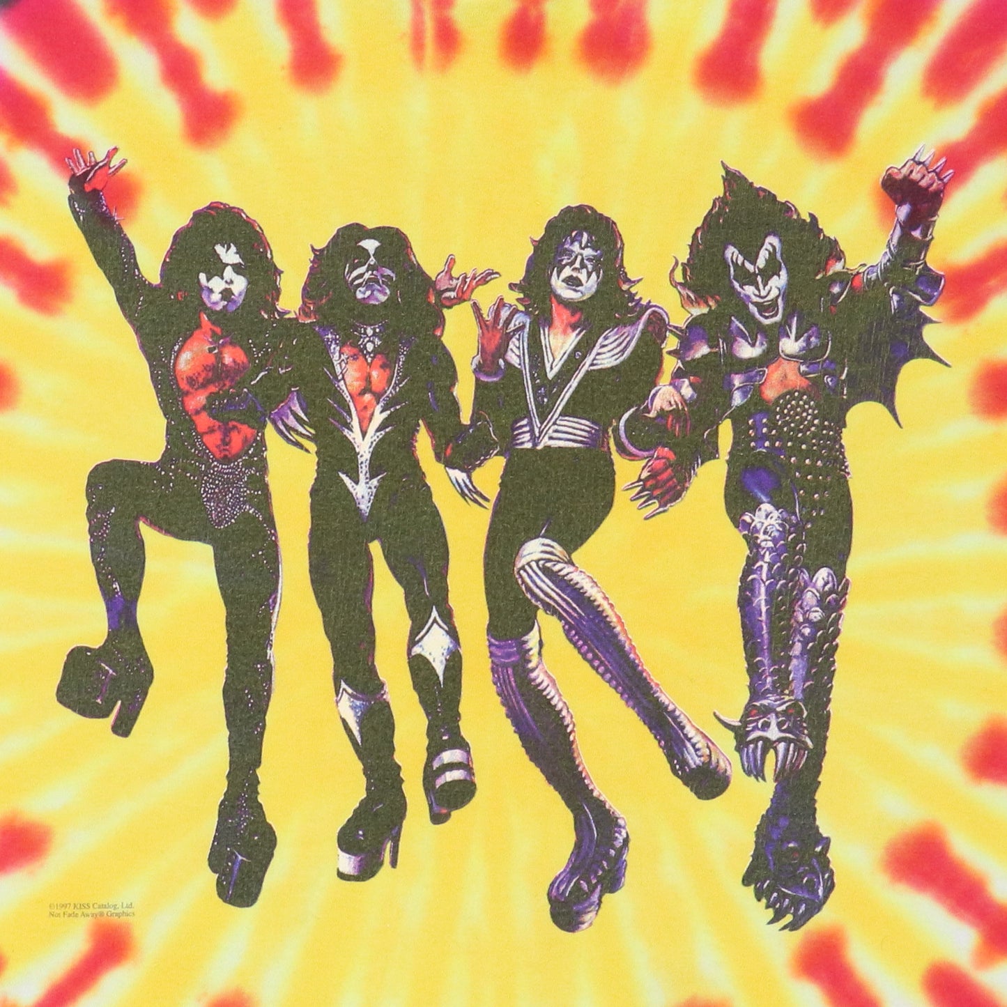 1997 Kiss Destroyer Tie Dye Shirt