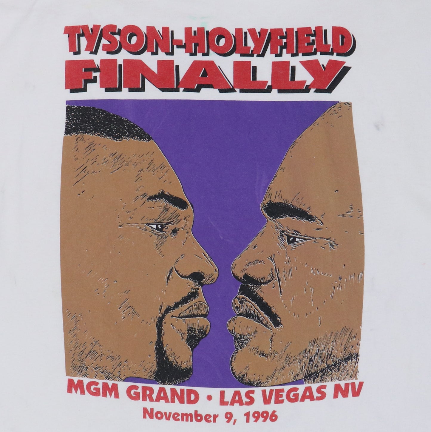 1996 Mike Tyson Evander Holyfield MGM Grand Shirt