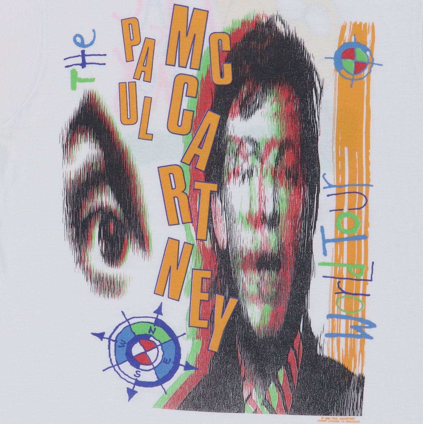 1989 Paul McCartney New World Tour Shirt