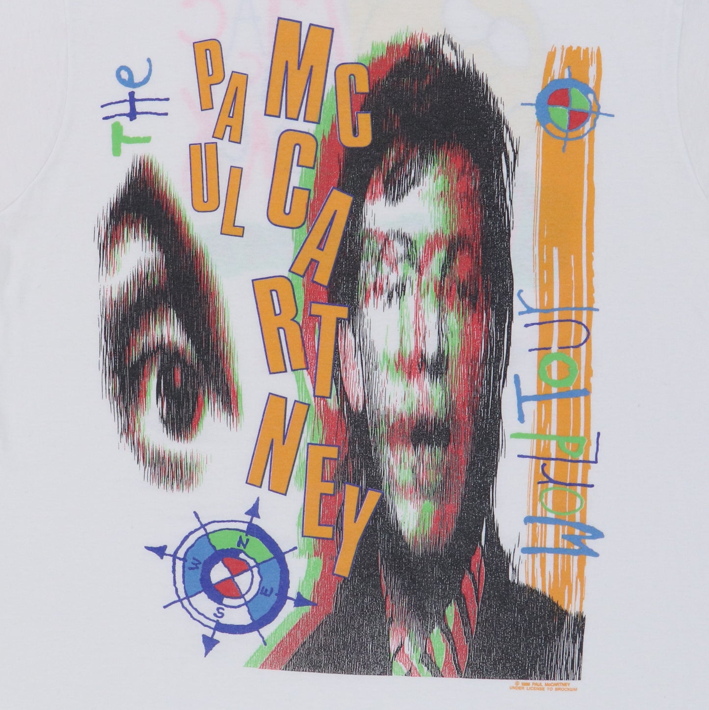 1989 Paul McCartney New World Tour Shirt