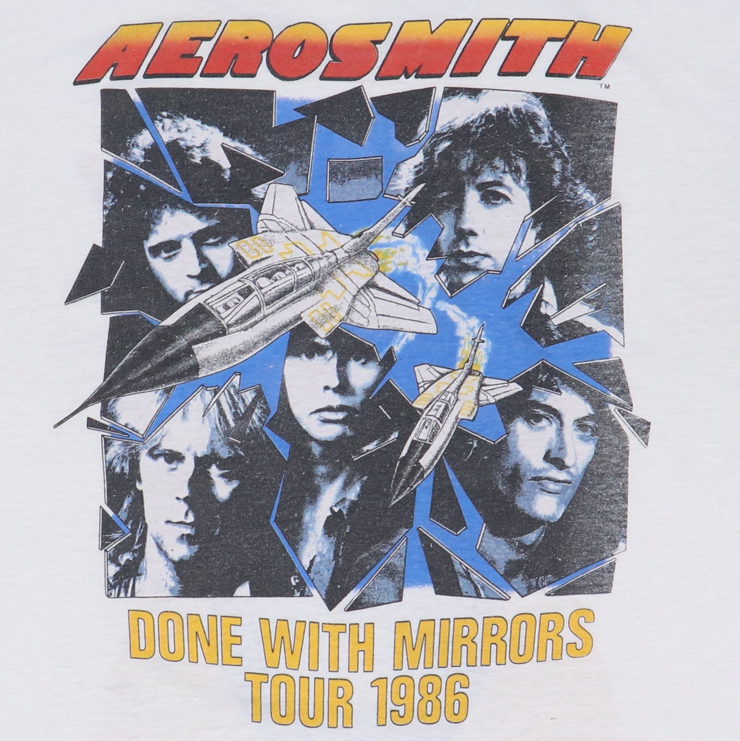 1986 Aerosmith Done With Mirrors Tour Shirt