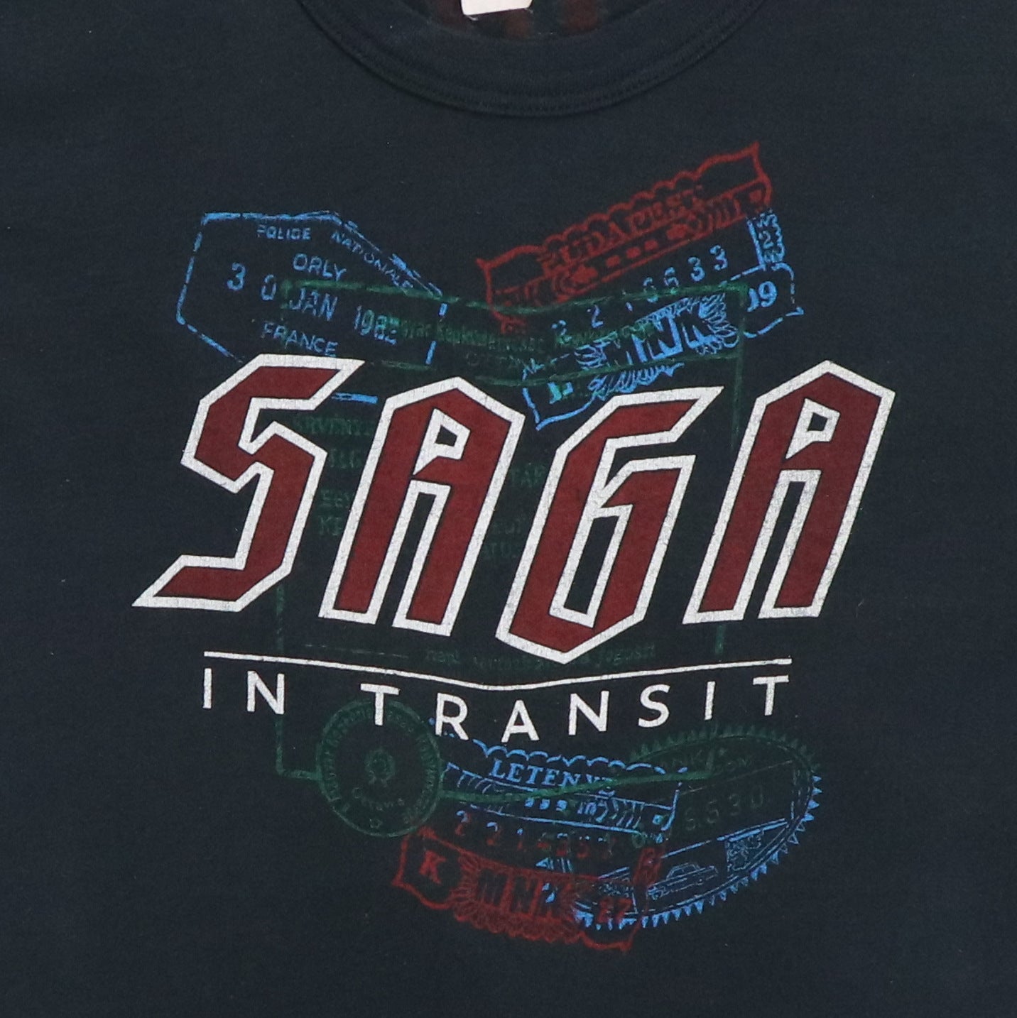 1982 Saga In Transit Worlds Apart Shirt