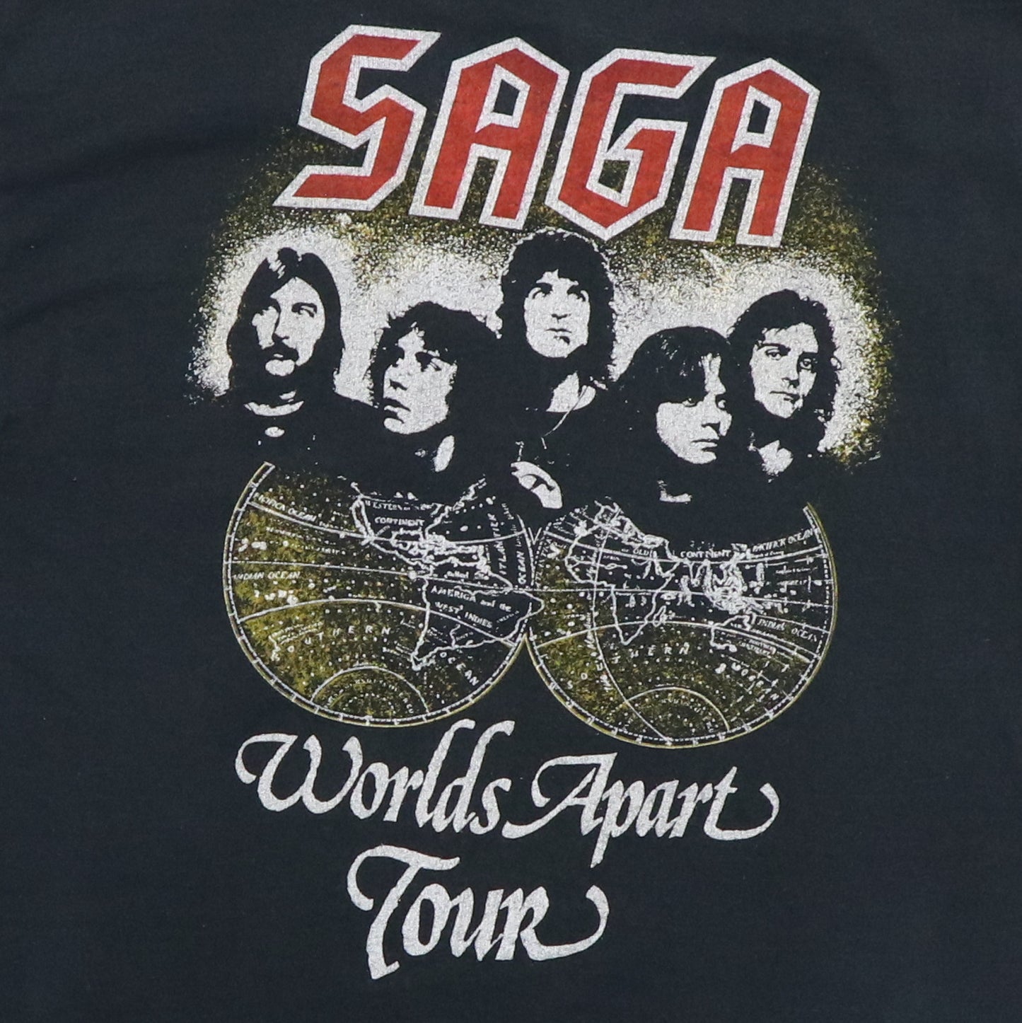 1982 Saga In Transit Worlds Apart Shirt
