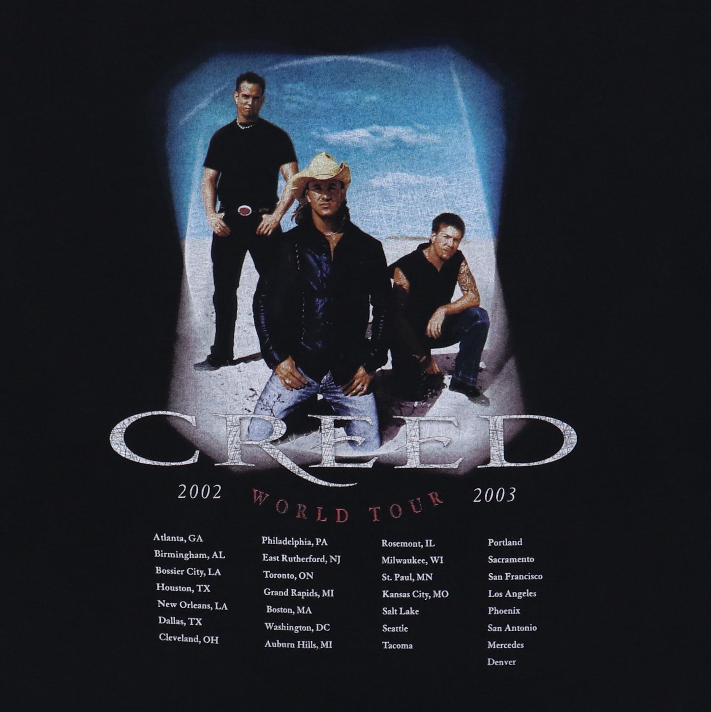 2002 Creed Weathered World Tour Shirt