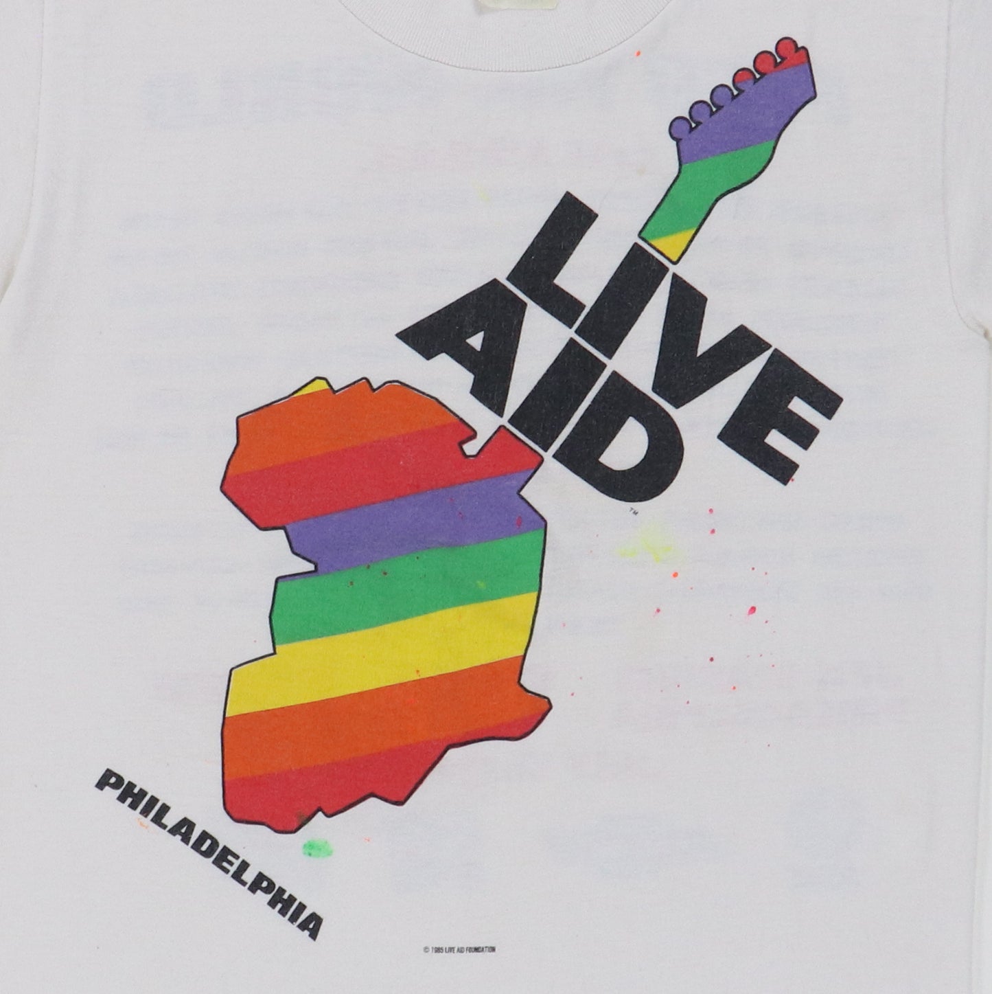 1985 Live Aid Philadelphia Concert Shirt