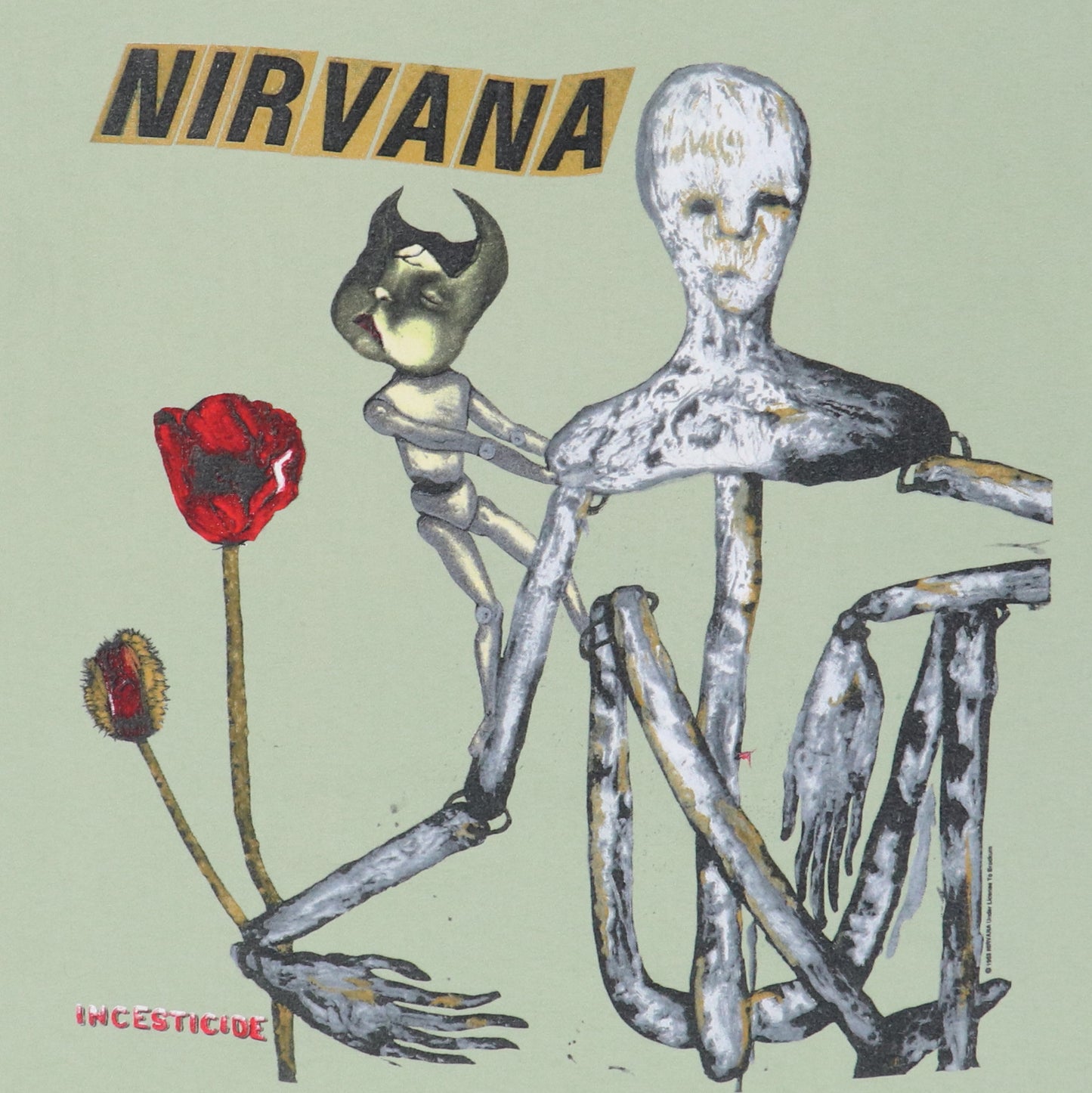 1993 Nirvana Incesticide Shirt