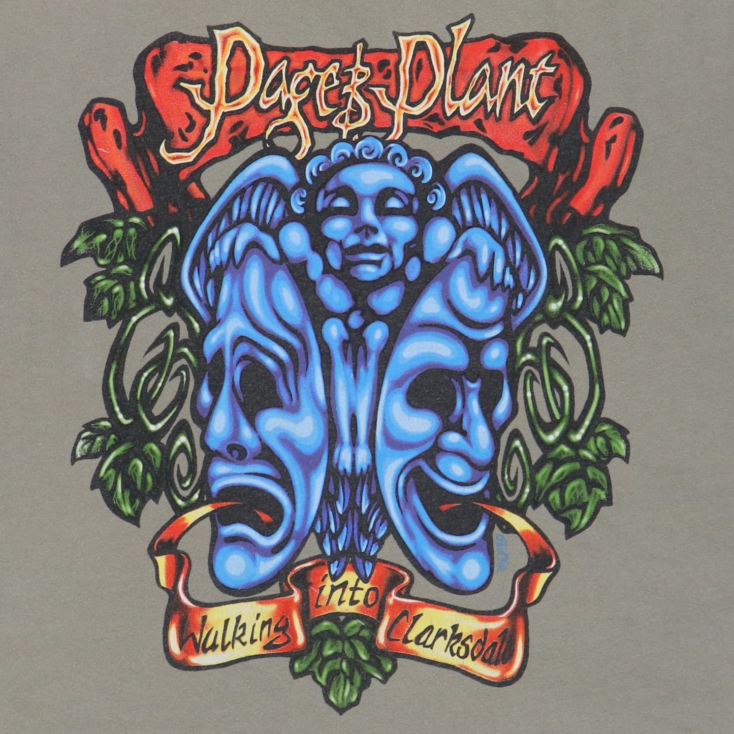 1998 Jimmy Page Robert Plant Walking Into Clarksdale Tour Shirt