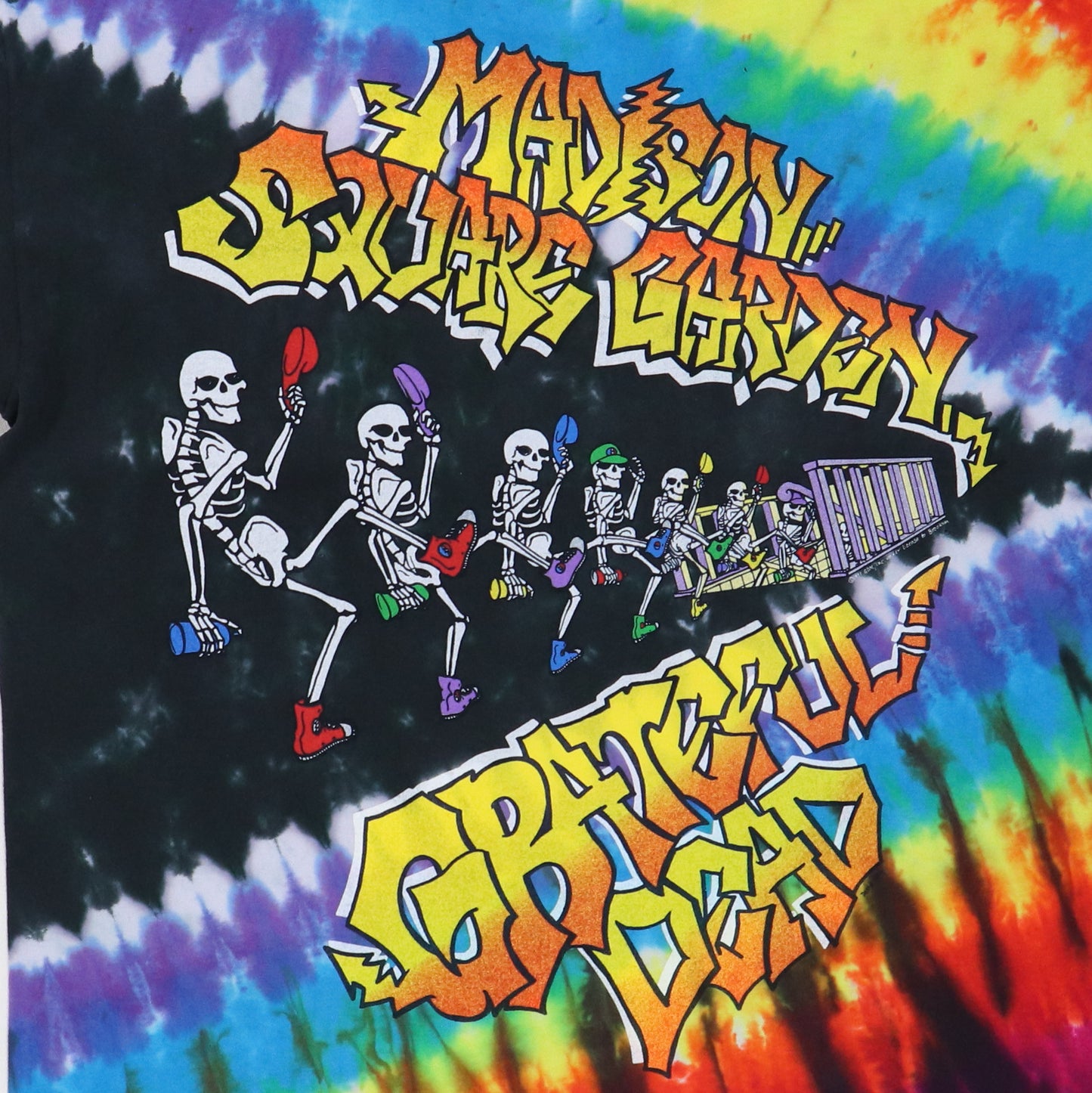 1991 Grateful Dead Madison Square Garden Tie Dye Shirt