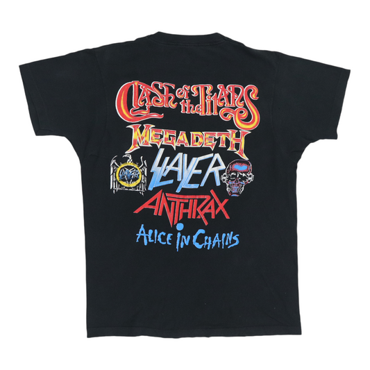 1990 Clash Of The Titans Tour Shirt Back