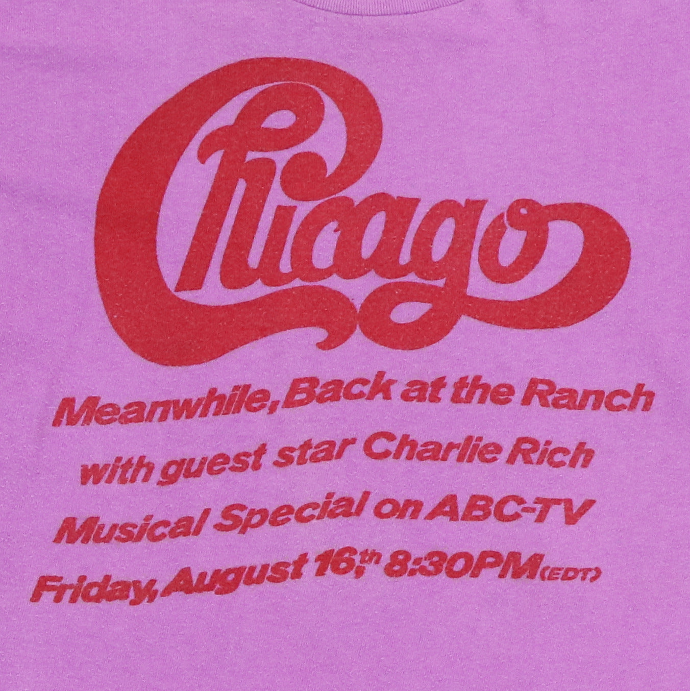 1974 Chicago Meanwhile Back At The Ranch ABC TV Special Shirt