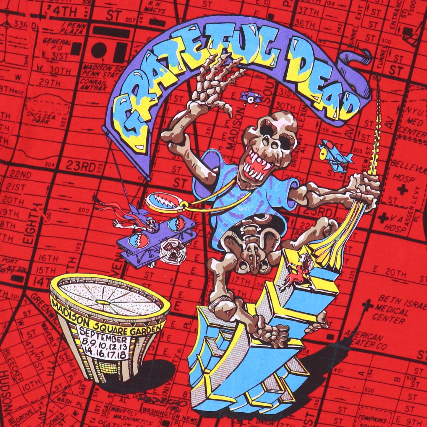 1991 Grateful Dead Madison Square Garden Concert Shirt