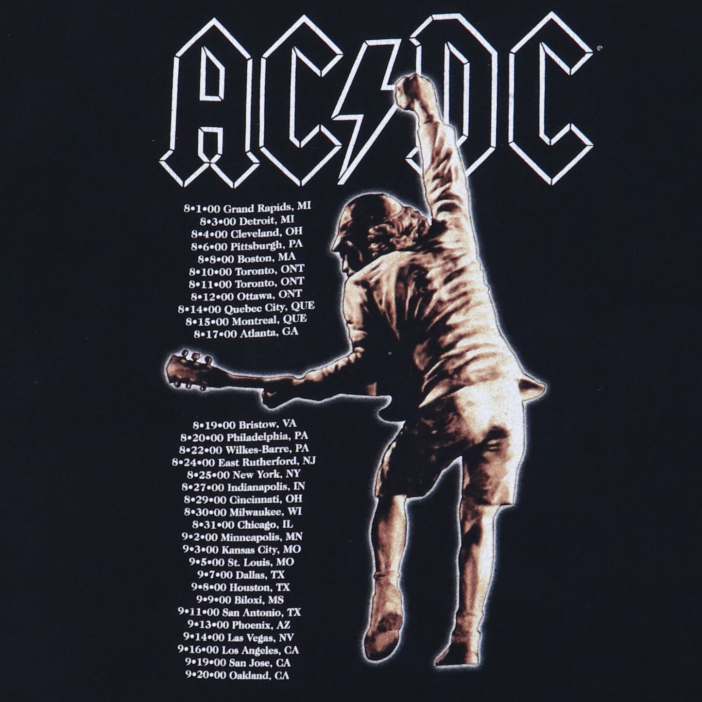 2000 ACDC Stiff Upper Lip Tour Shirt
