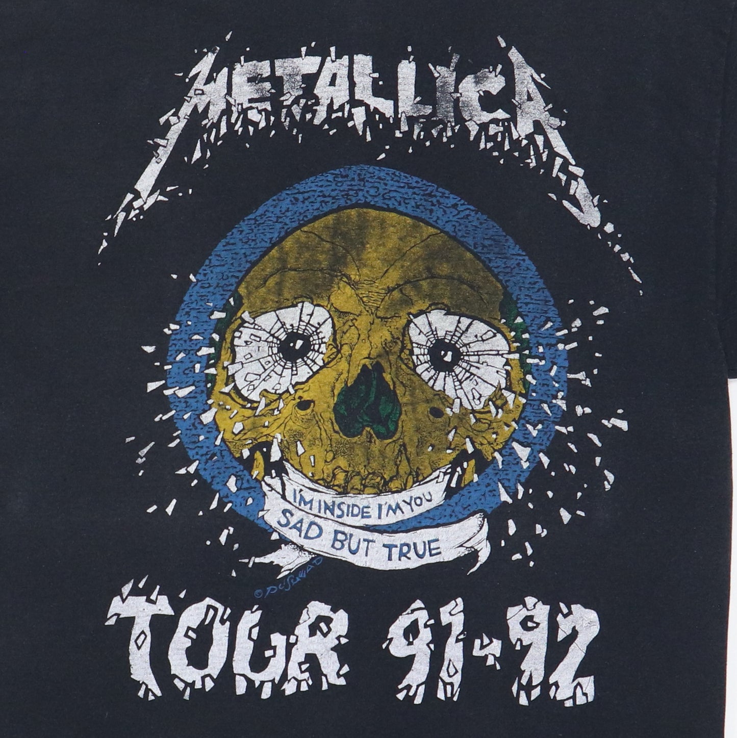 1991 Metallica Sad But True Tour Shirt
