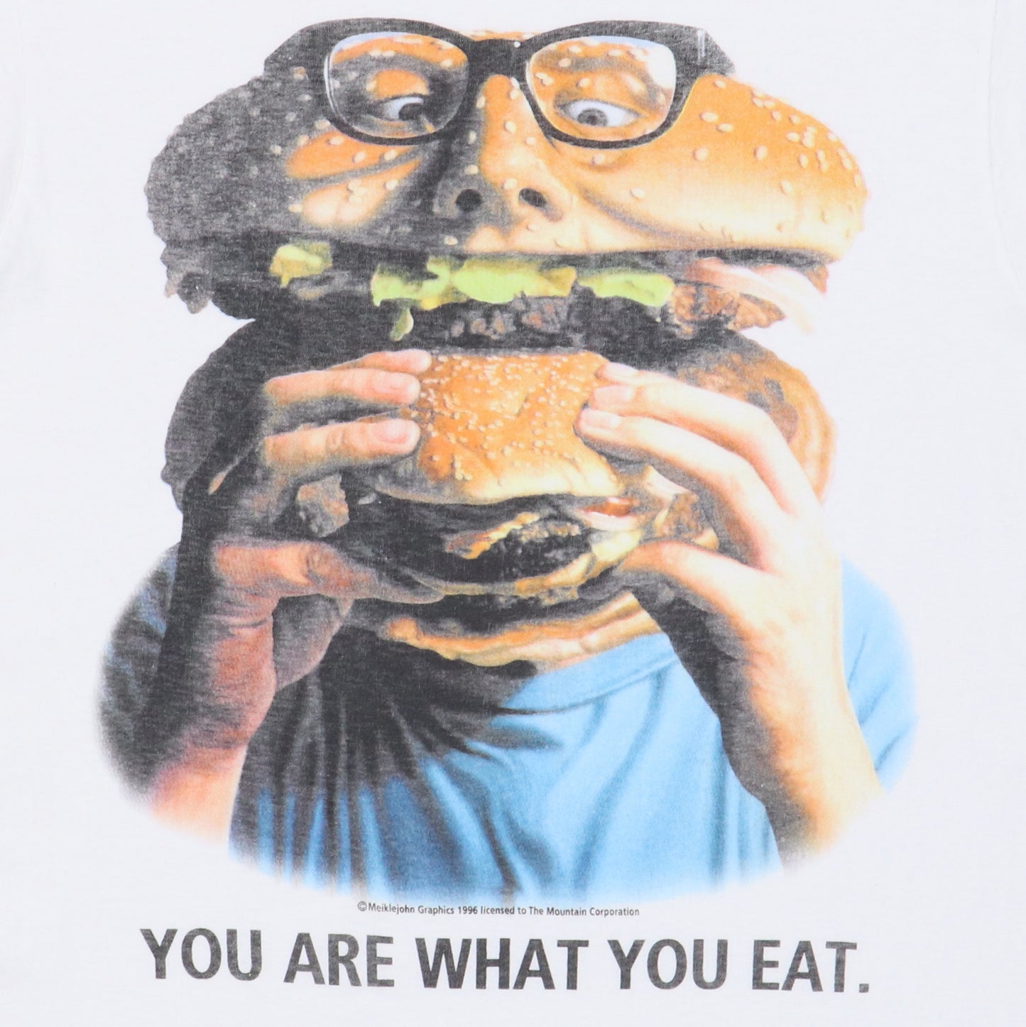 1996 You Are What You Eat Cheeseburger Shirt