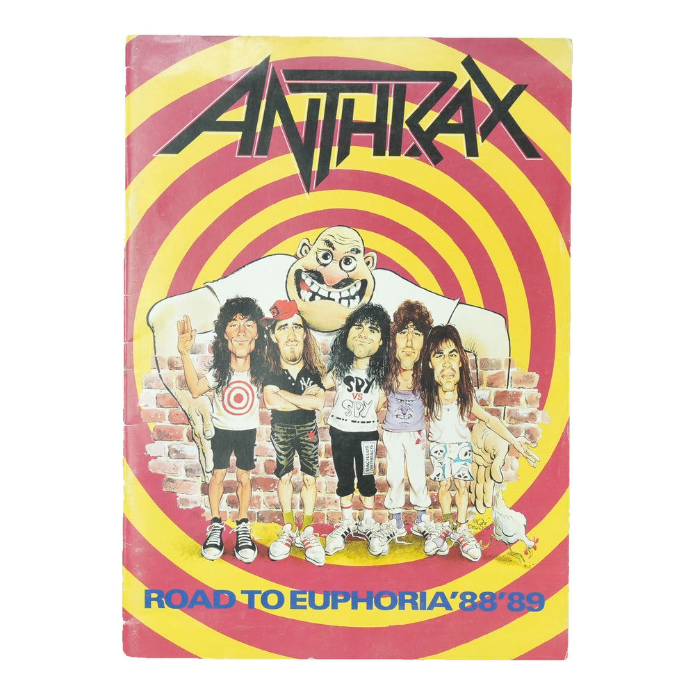 1988 Anthrax Road To Euphoria Tour Program, front cover