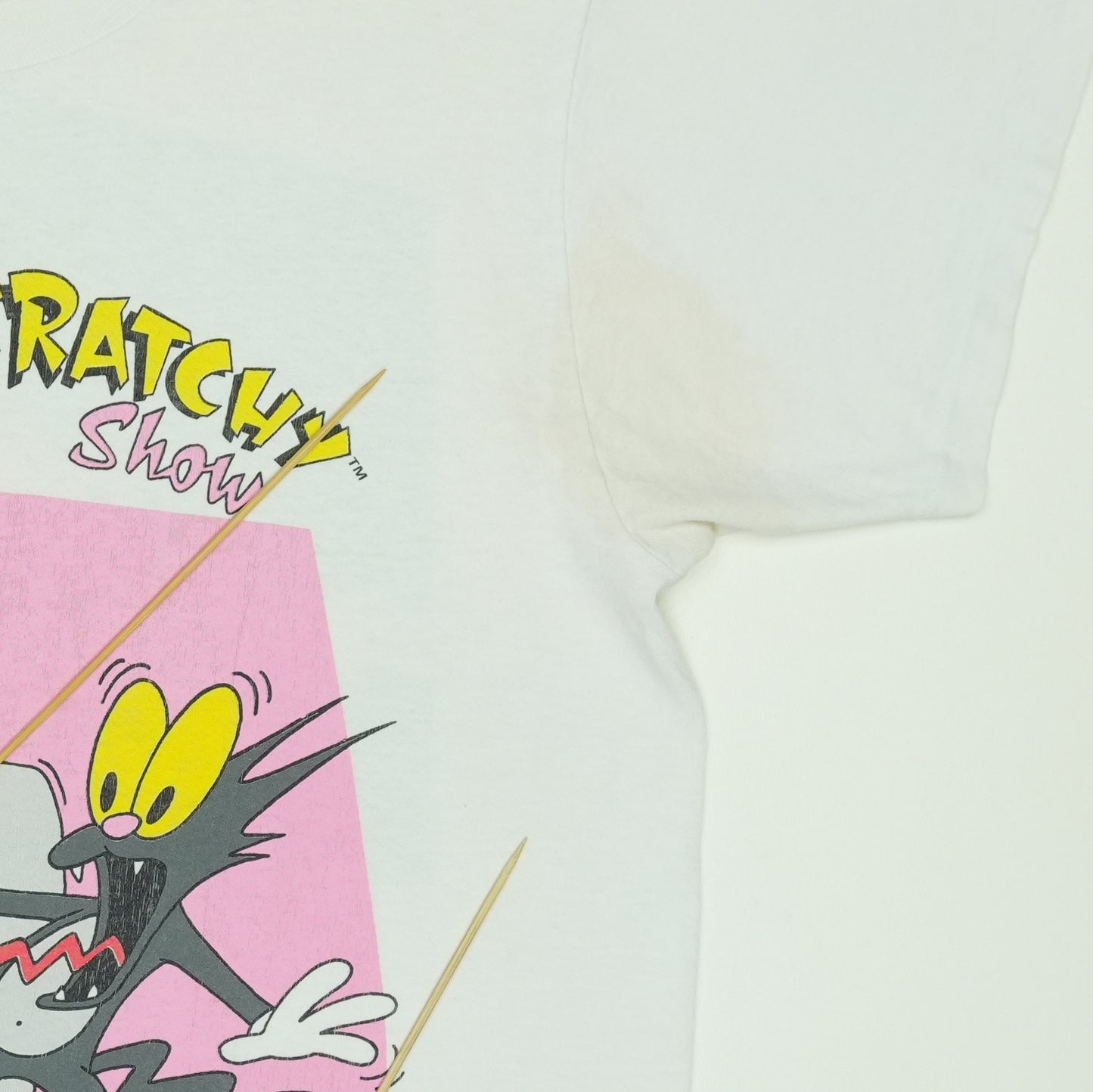 1992 Itchy & Scratchy Show Shirt Detail