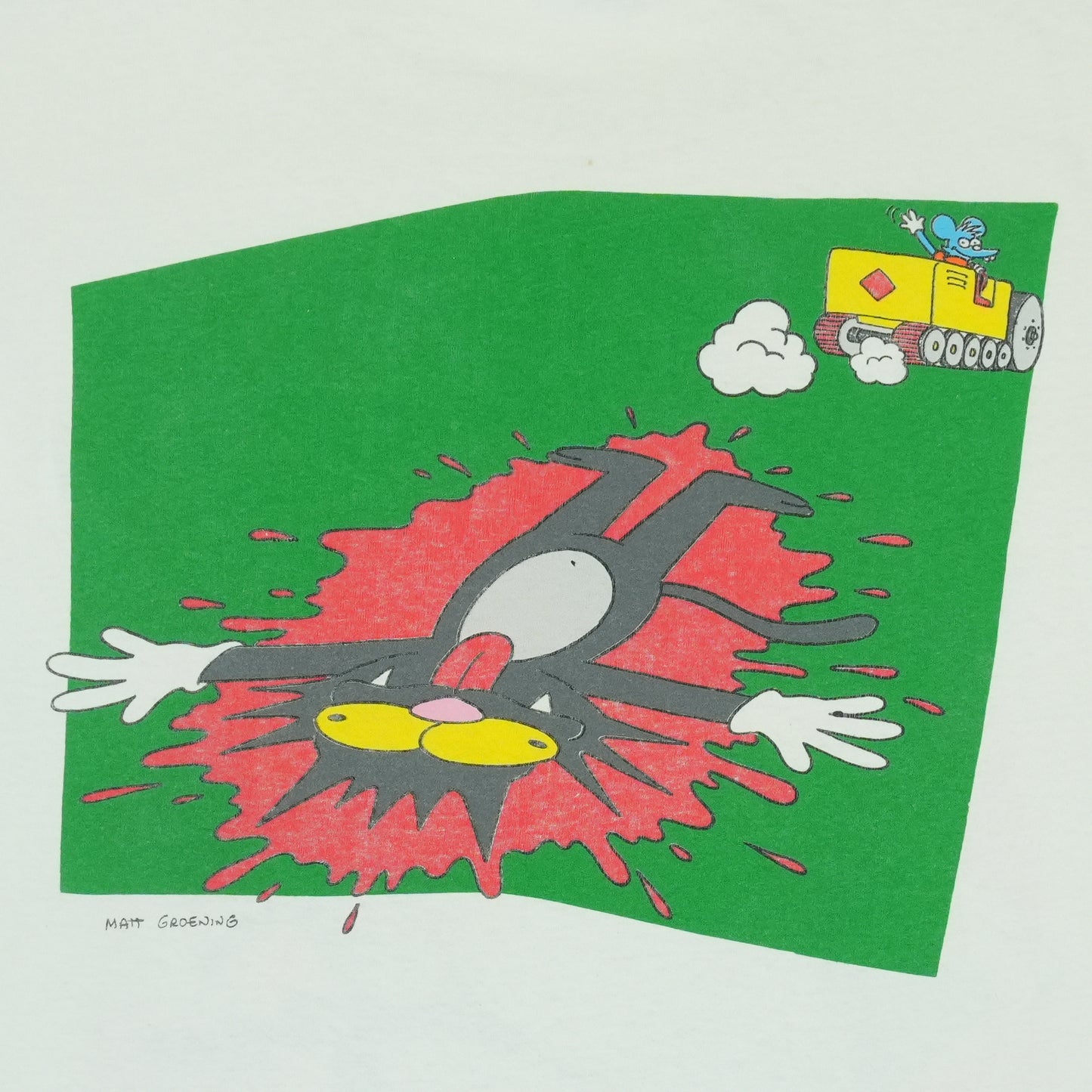 1992 Itchy & Scratchy Show Shirt Detail