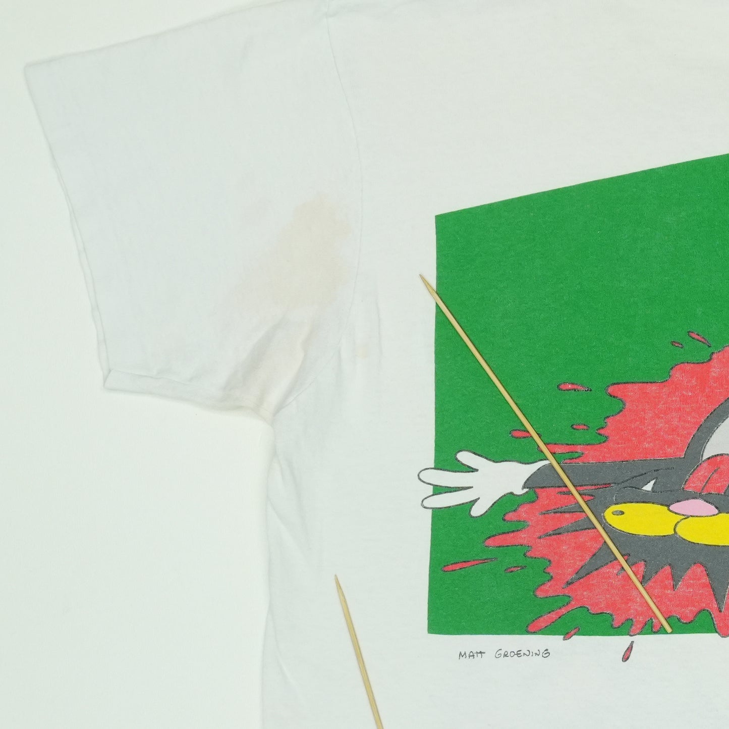 1992 Itchy & Scratchy Show Shirt Detail