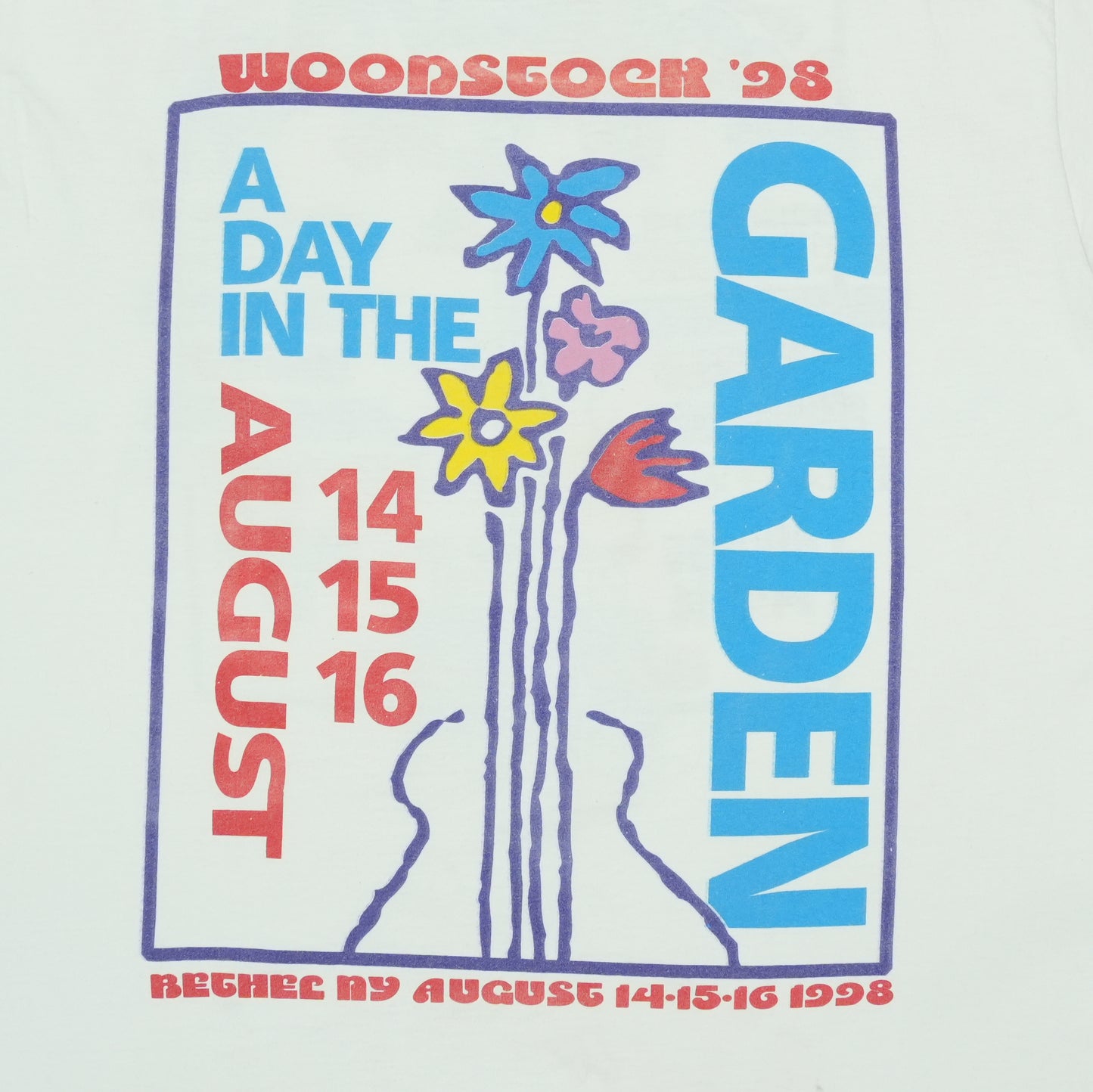 1998 Woodstock Day In The Garden Shirt