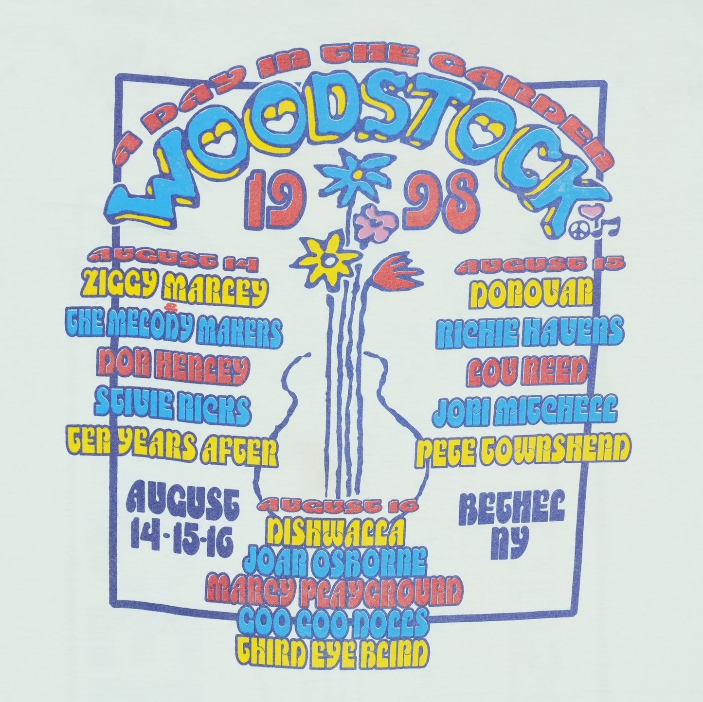 1998 Woodstock Day In The Garden Shirt