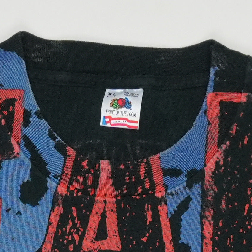 1990s Pearl Jam All Over Print Shirt Detail