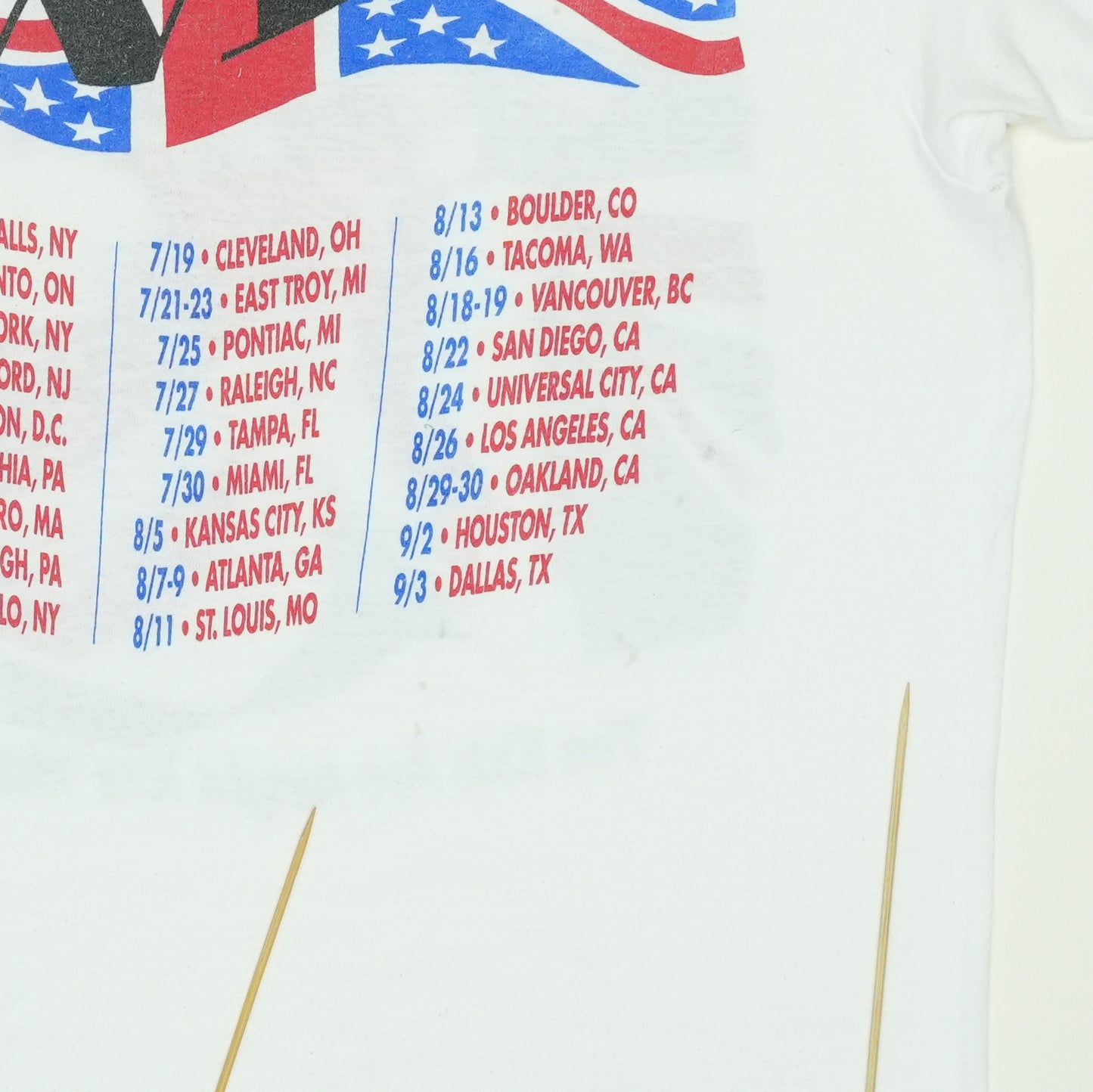 1989 The Who Kids Are Alright Tour Shirt