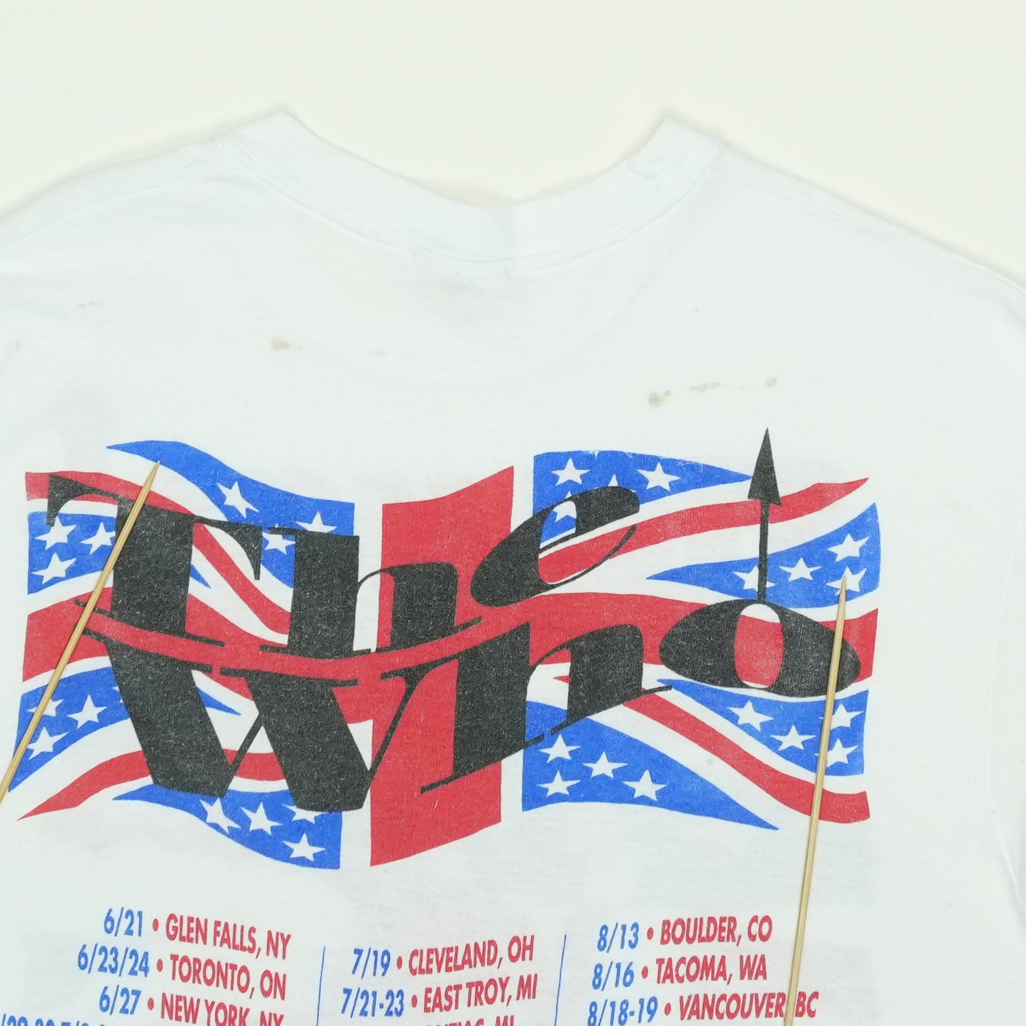 1989 The Who Kids Are Alright Tour Shirt