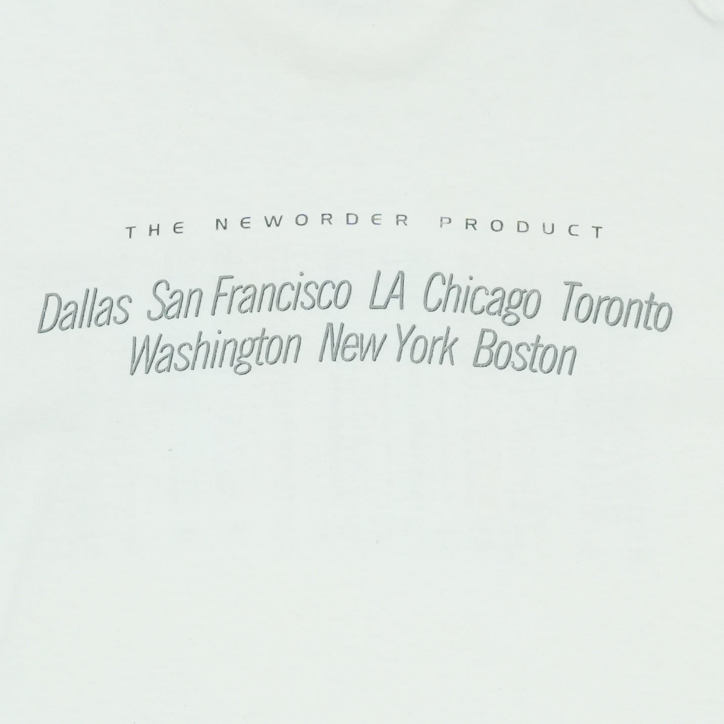 1993 New Order Tour Shirt