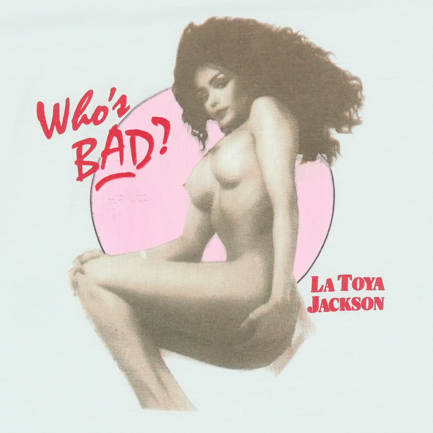 1980s Laytoya Jackson Who's Bad Shirt