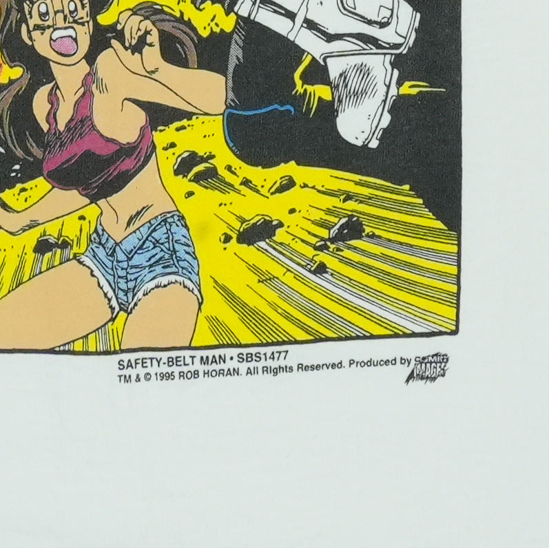 1995 Safety-Belt Man Anime Comic Shirt